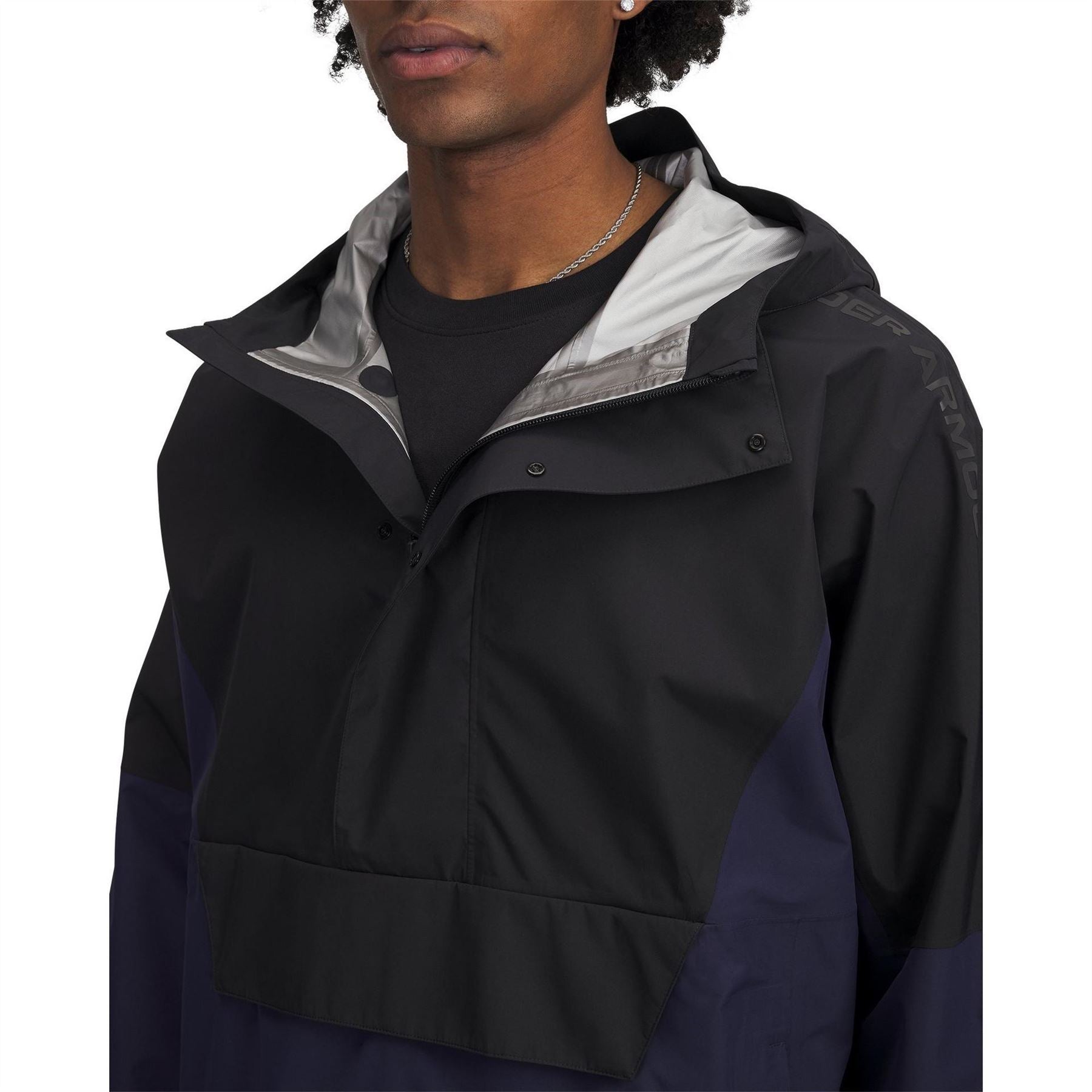 Under Armour Cloudstrike Waterproof Half Zip Packable Rain Anorak