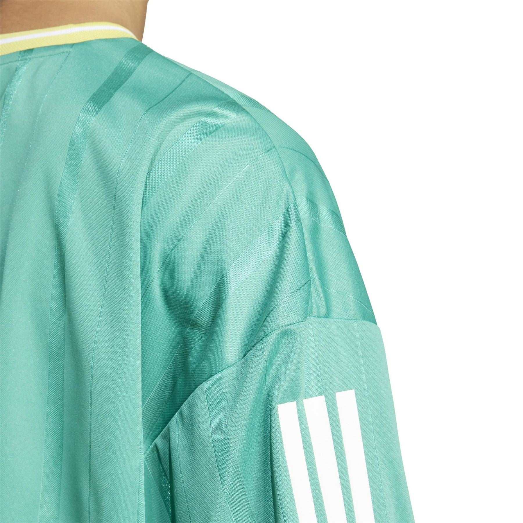 adidas Tiro Three Bar Logo Cropped Drop Shoulder Lettering Relaxed Fit T-Shirt
