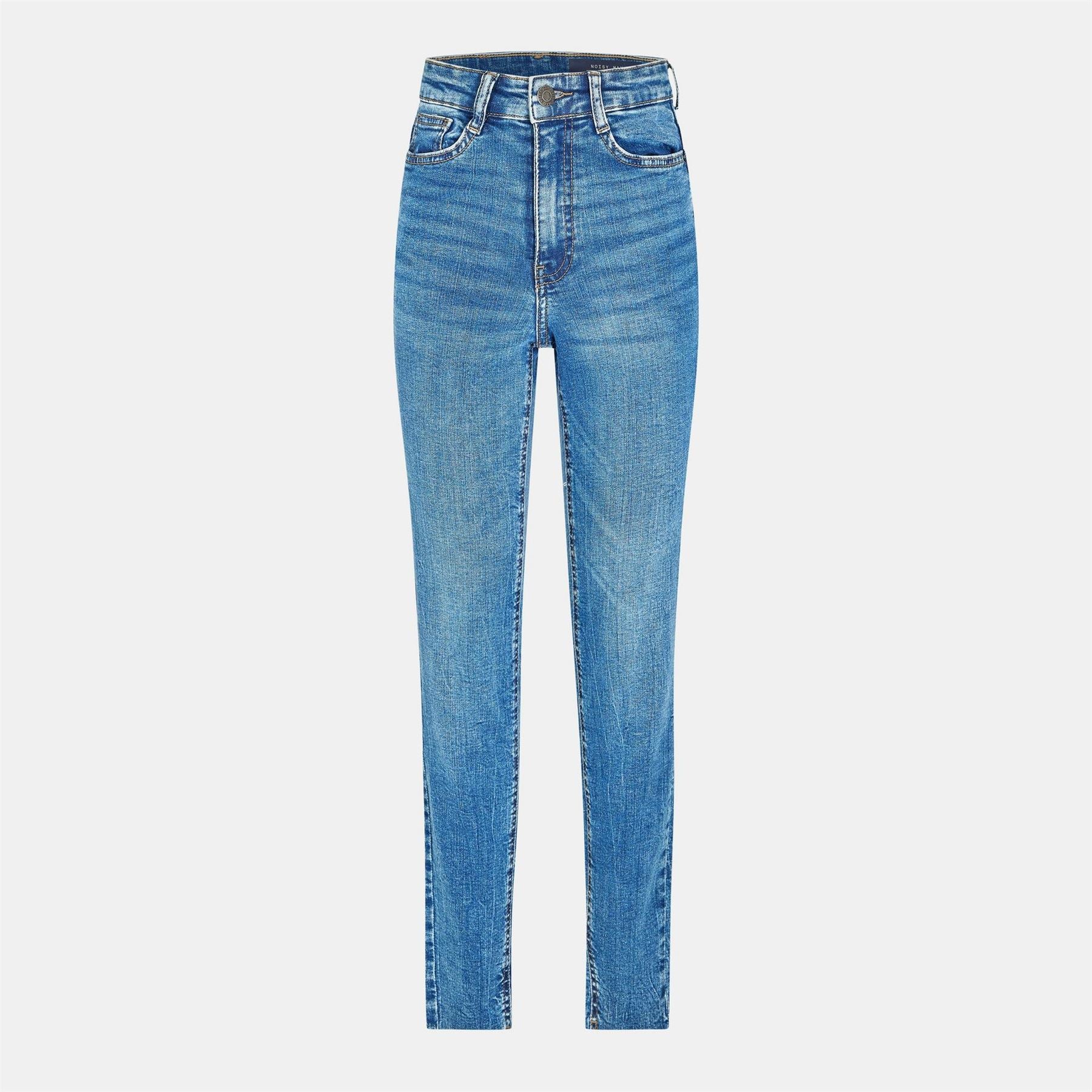 Noisy May Cut Hem Skinny Fit Five Pocket Jeans