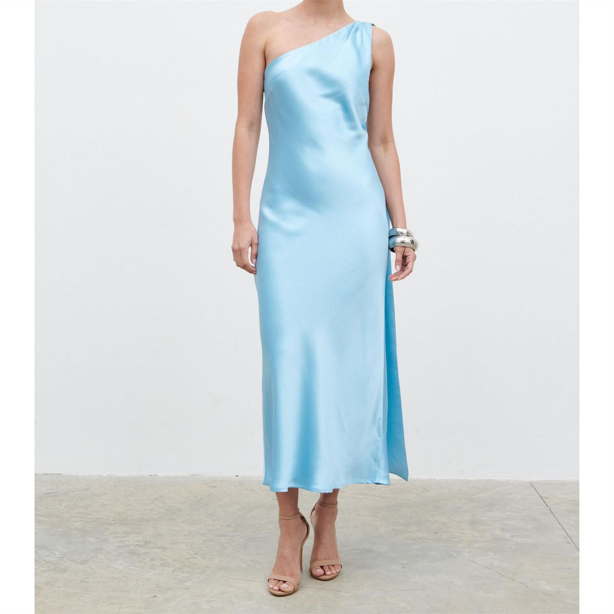Pretty Lavish Sheree One Shoulder Scarf Long Maxi Dress