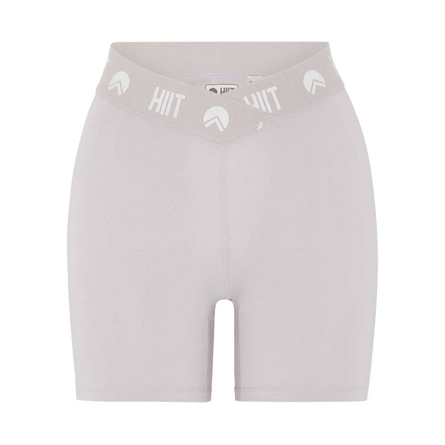 HIIT Logo Print Shirred Shorts