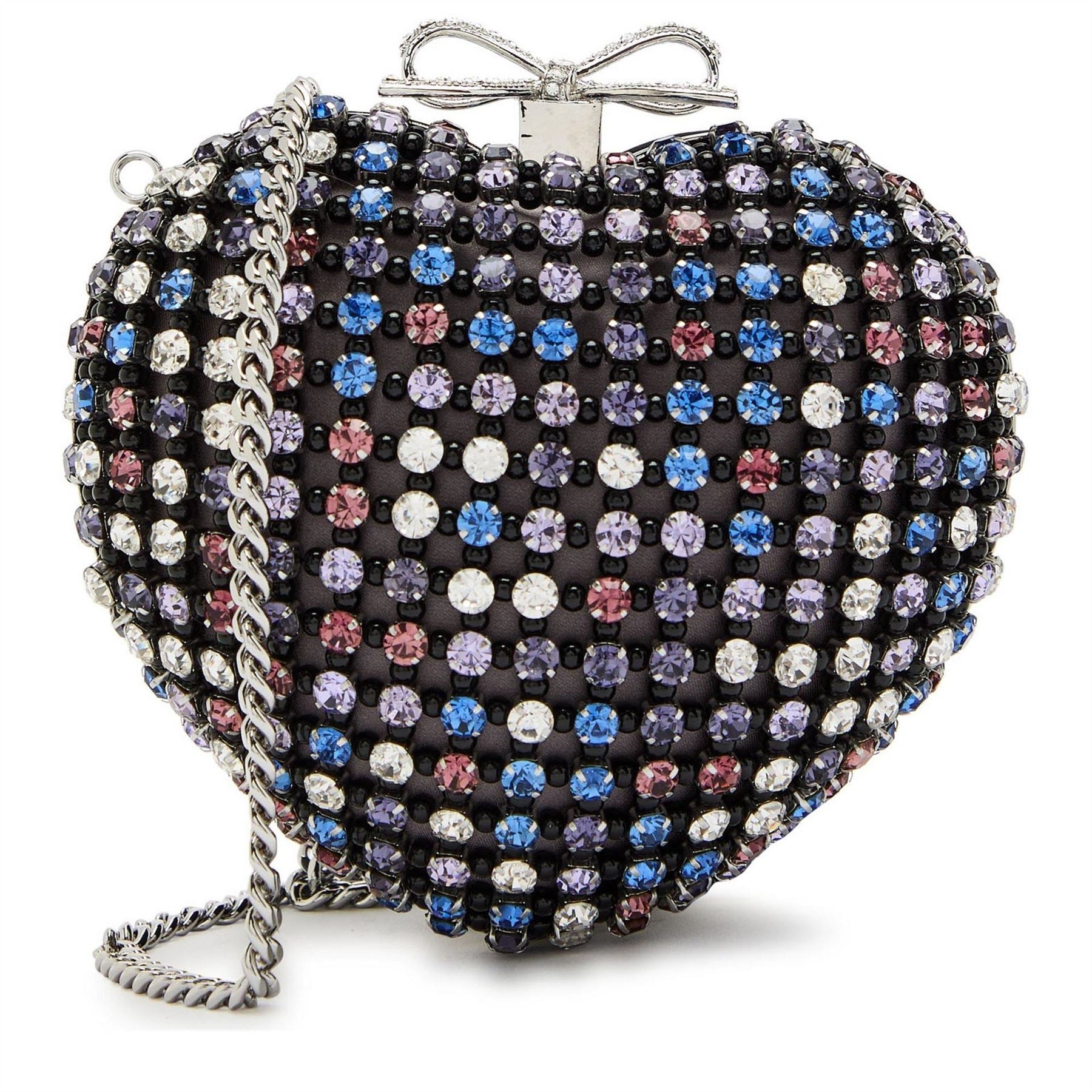 Self Portrait Crystal Heart Clutch