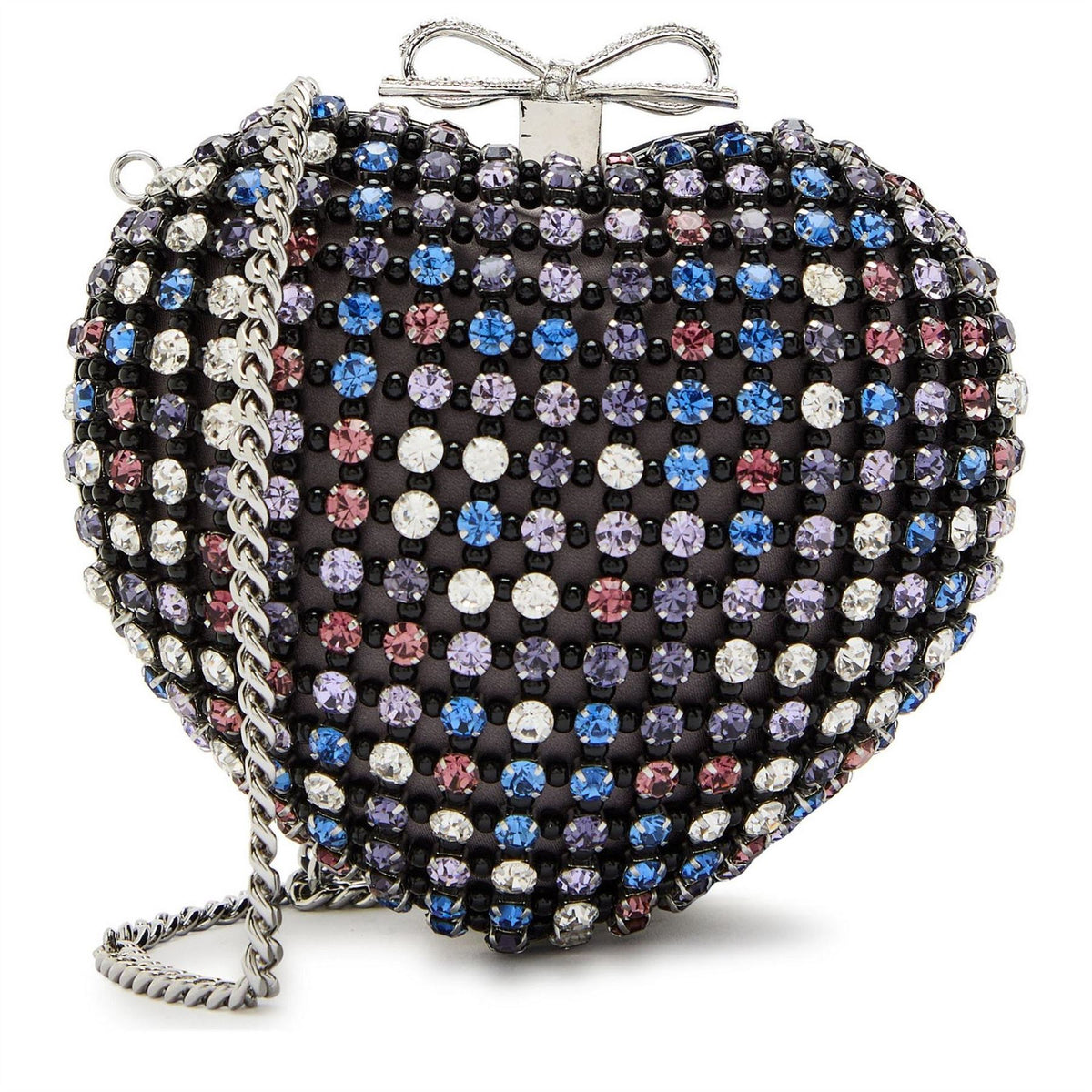 Self Portrait Crystal Heart Clutch