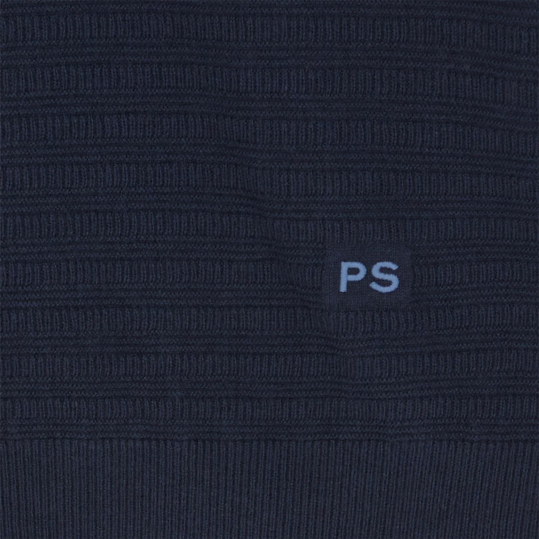 PS Paul Smith Embroidered Collared Neck Long Sleeve Sweater