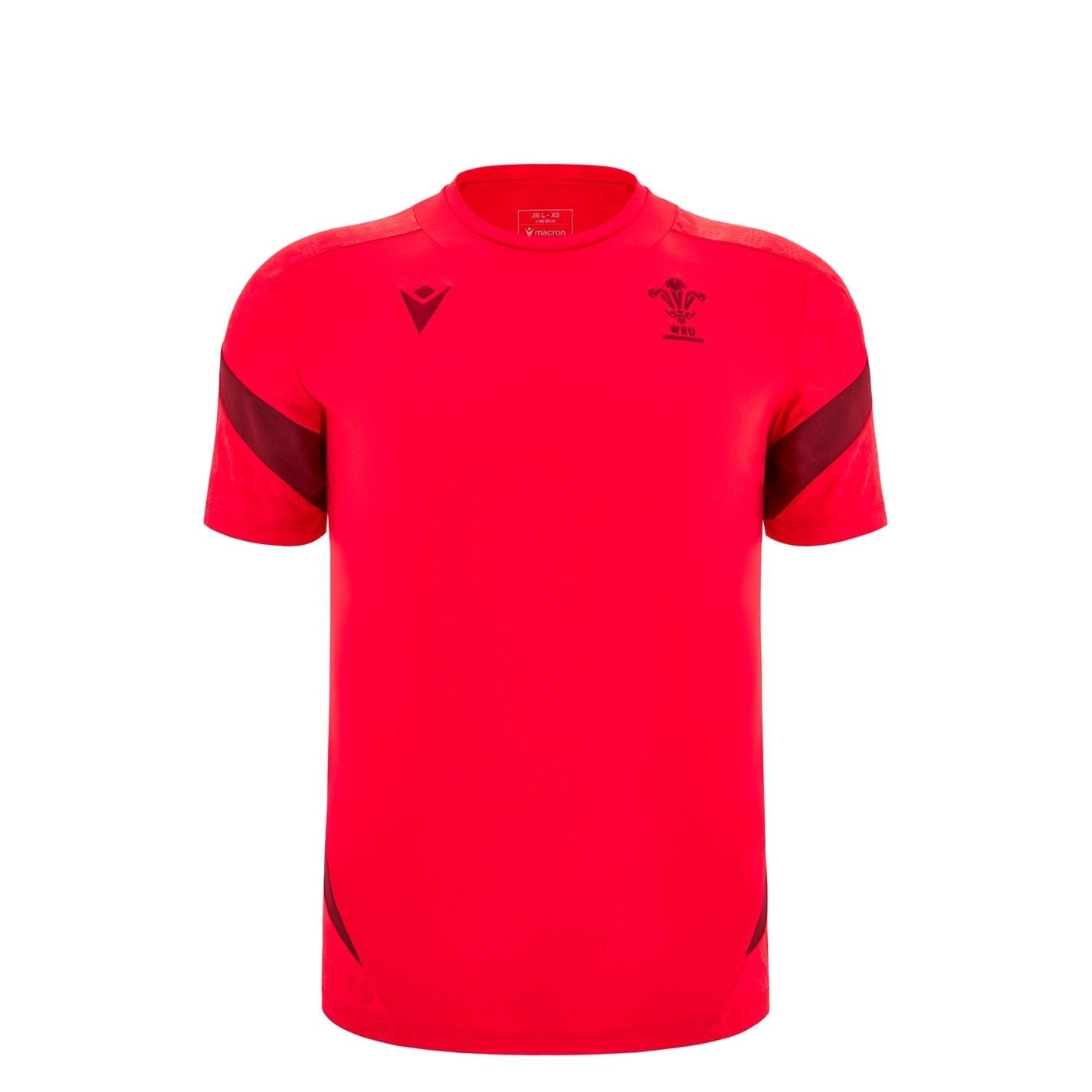 Macron Wales Rugby Training Shirt 2025 Juniors