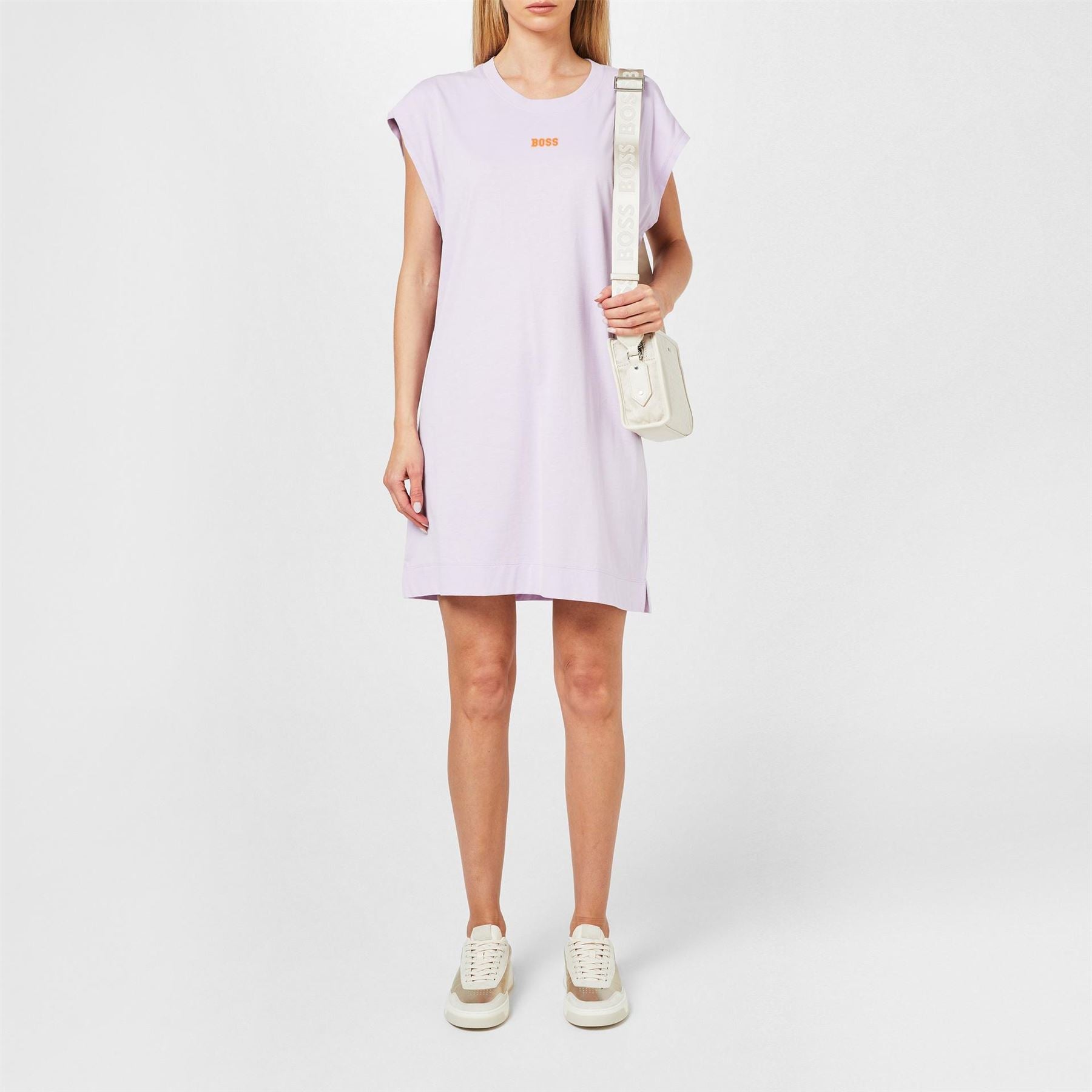 Boss Crew Neck Mini T-Shirt Dress