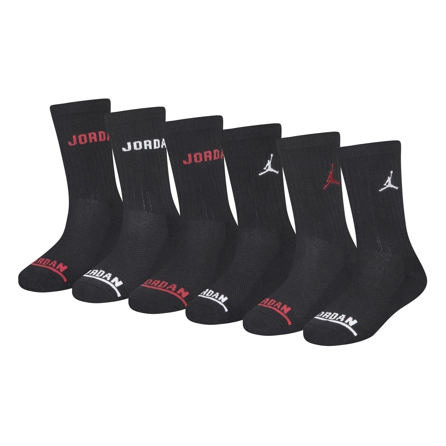 Air Jordan Legend Crew 6 Pack Socks Juniors