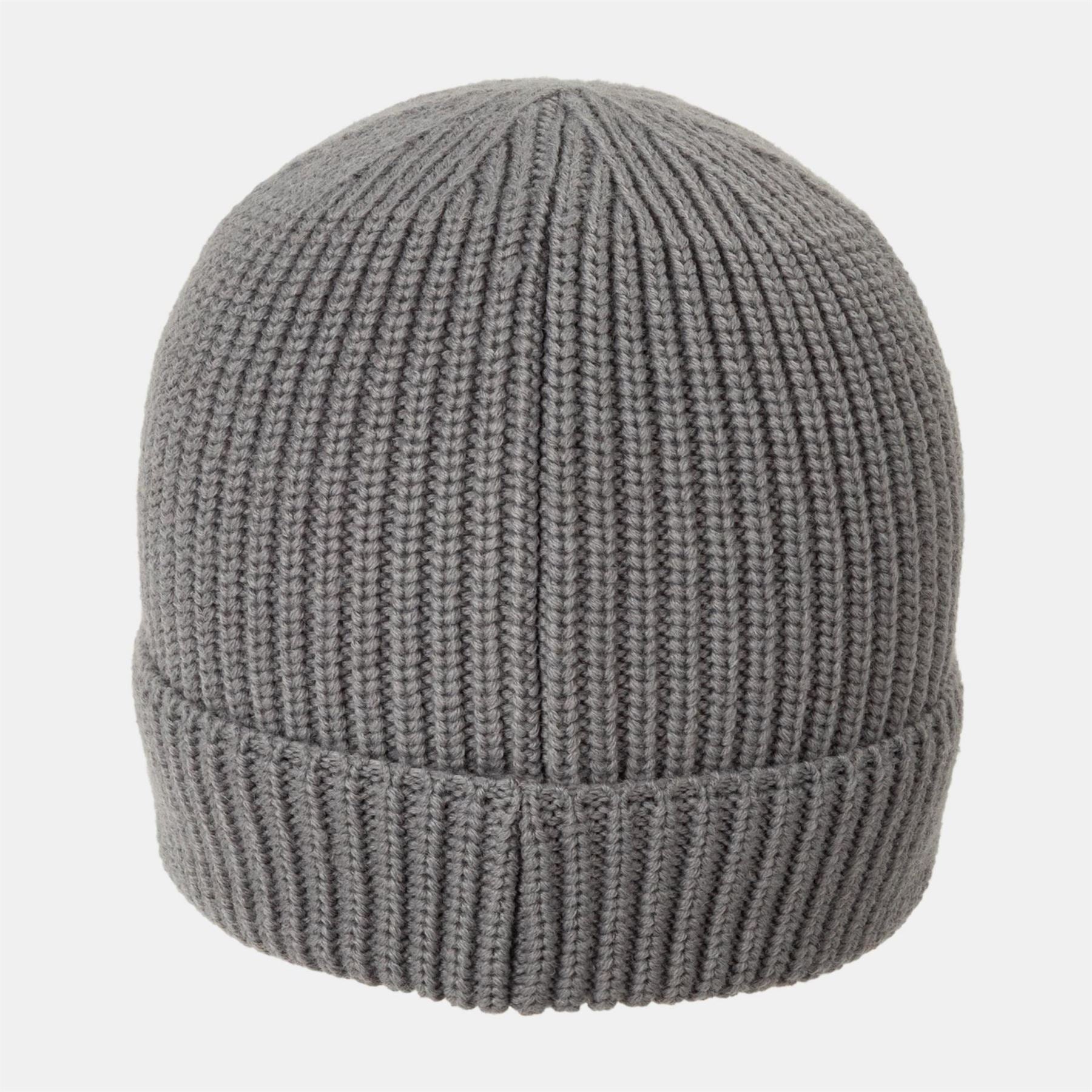 Pretty Green Adjustable Cuff Beanie With a Ribbed Pattern