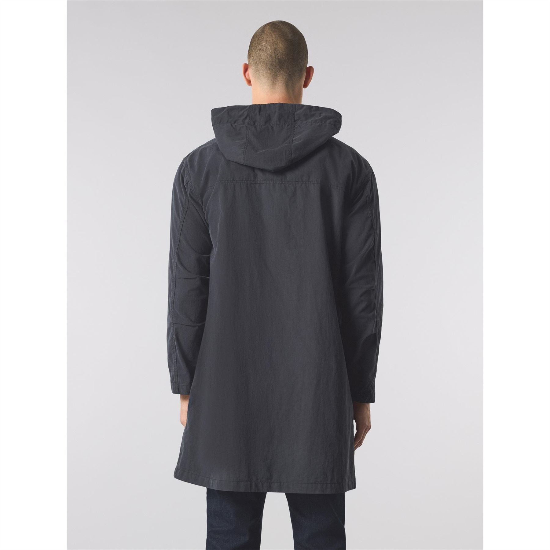Pretty Green Feltham Hooded Solid Patterned Parka Coat