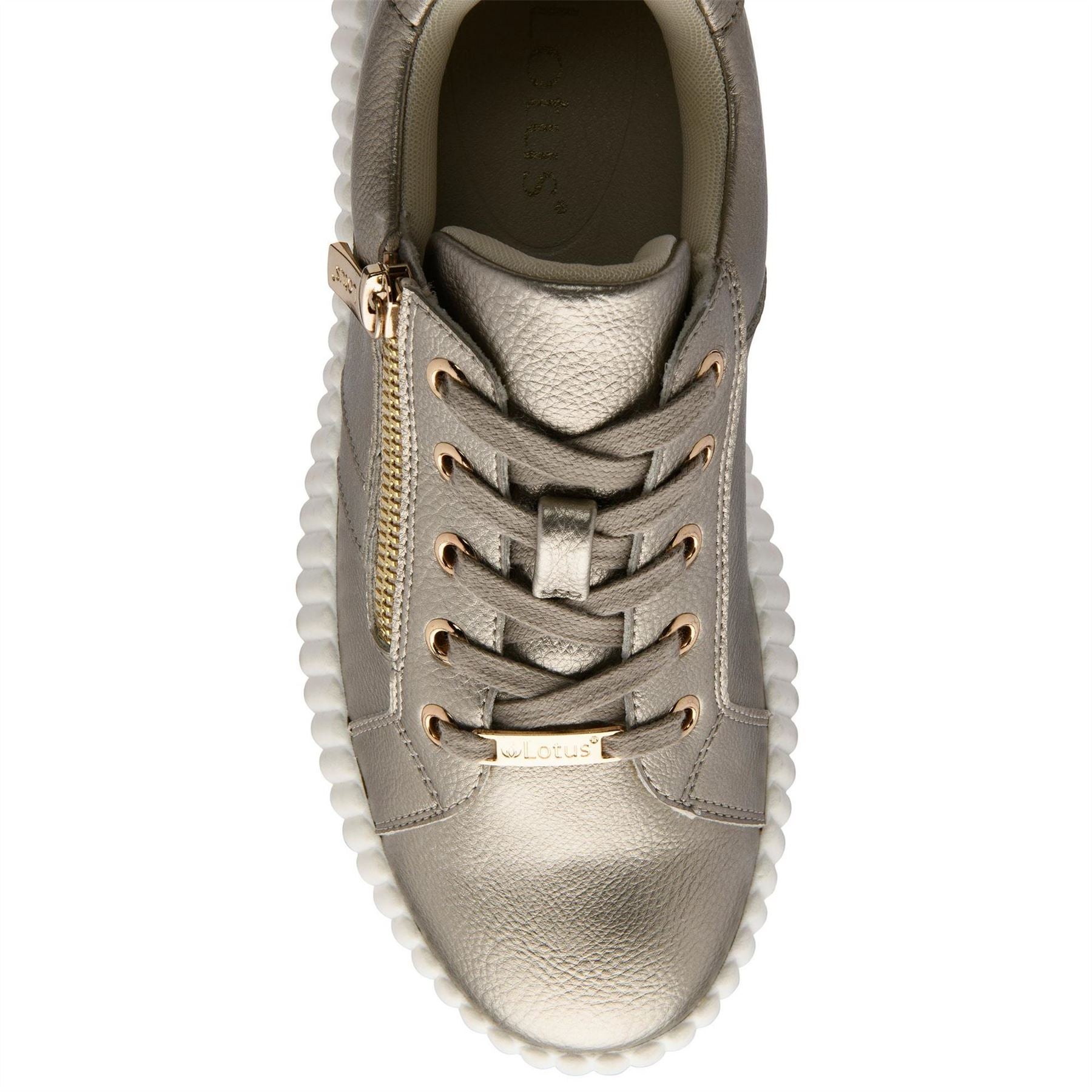 Lotus Shoes Kora Lace-Up Wedge Trainers