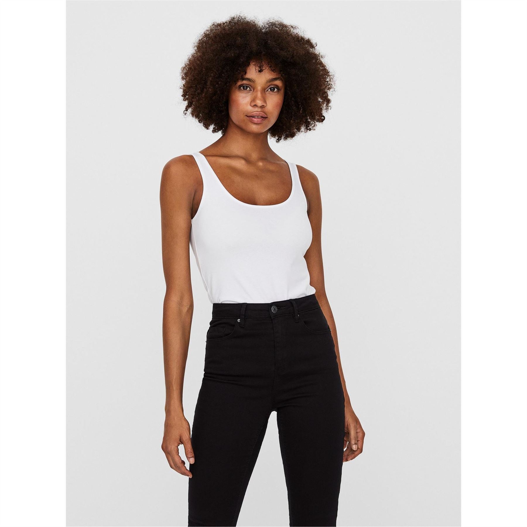 Vero Moda Scoop Neck Slim Fit Tank Top