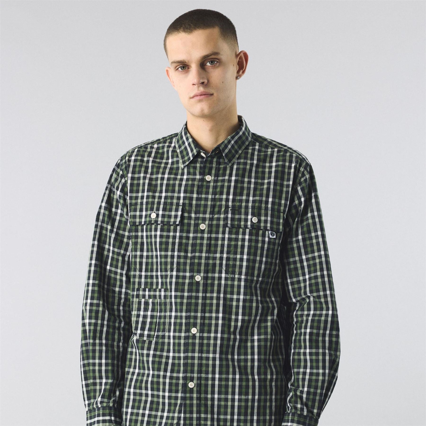 Pretty Green Pelton Check Long Sleeve Patterned Shirt