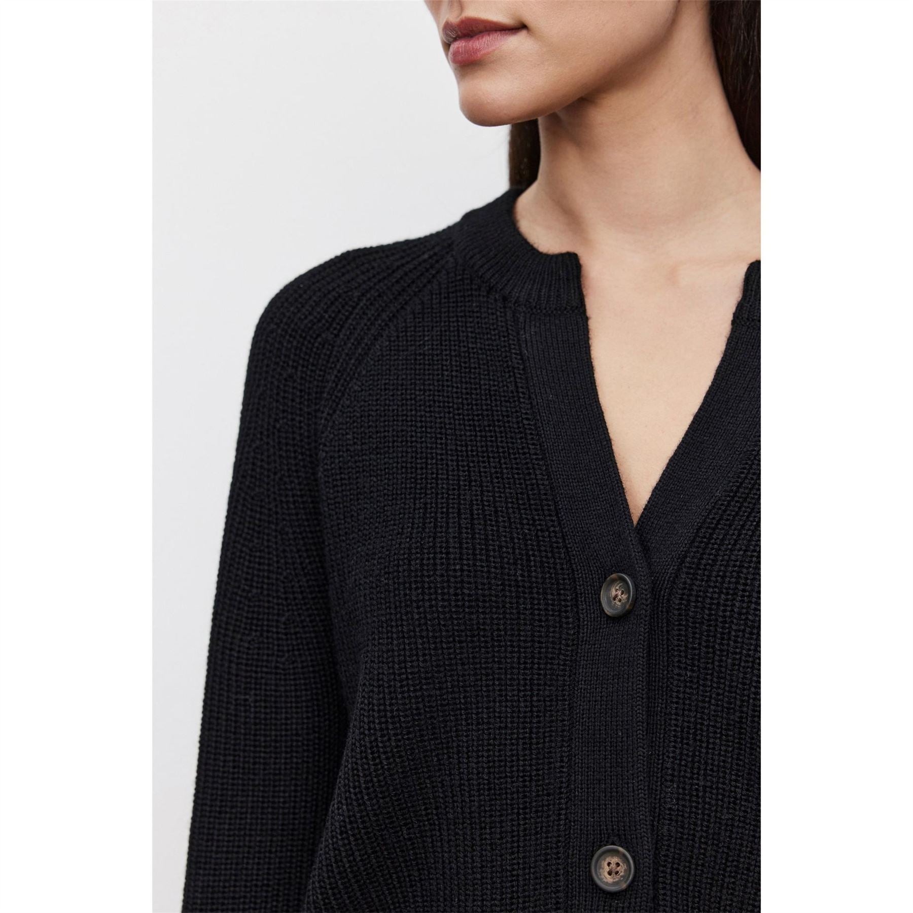 Velvet by Graham and Spencer Relaxed Fit V-Neck Raglan Sleeve Sweater