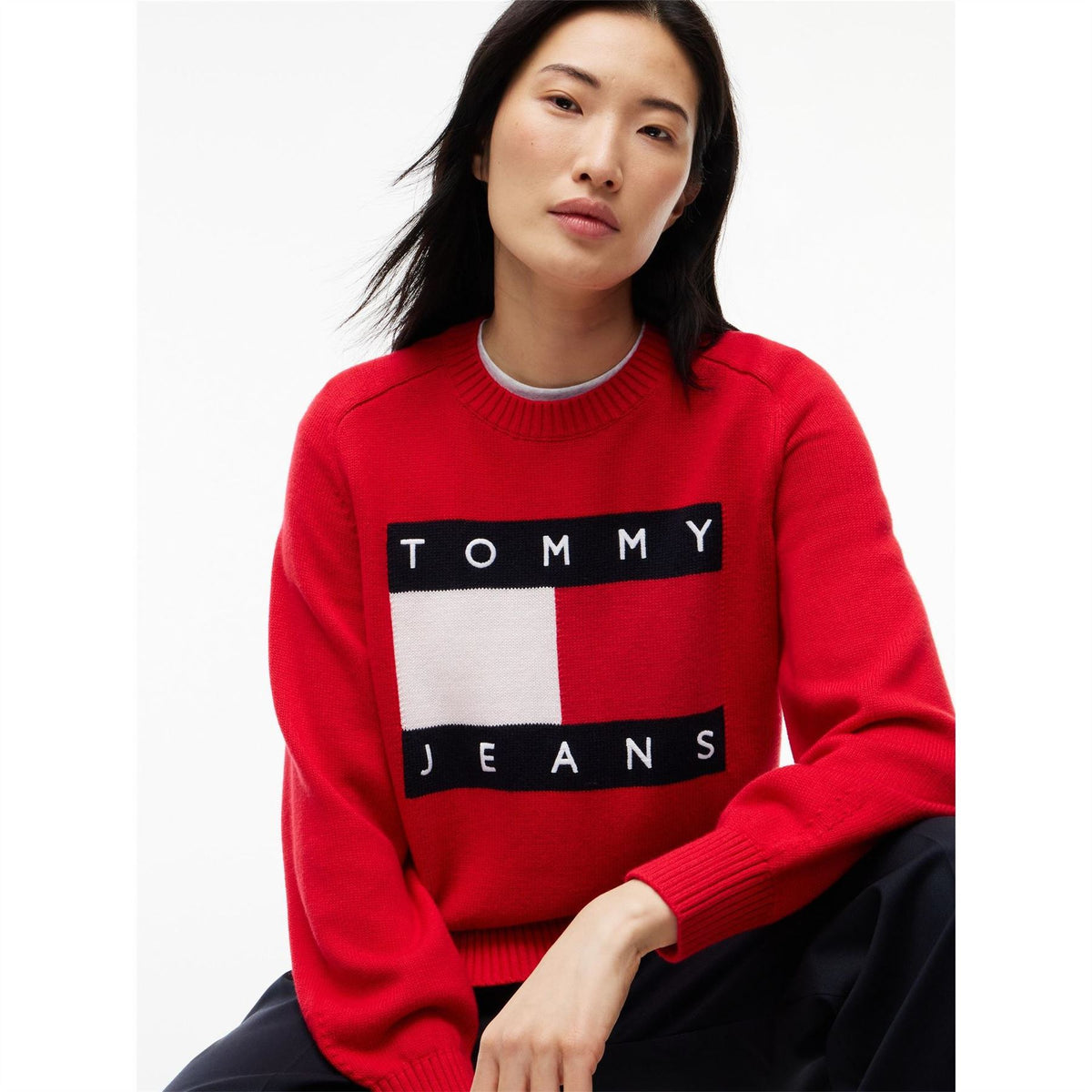 Tommy Jeans Lg Flag Knit Ld64