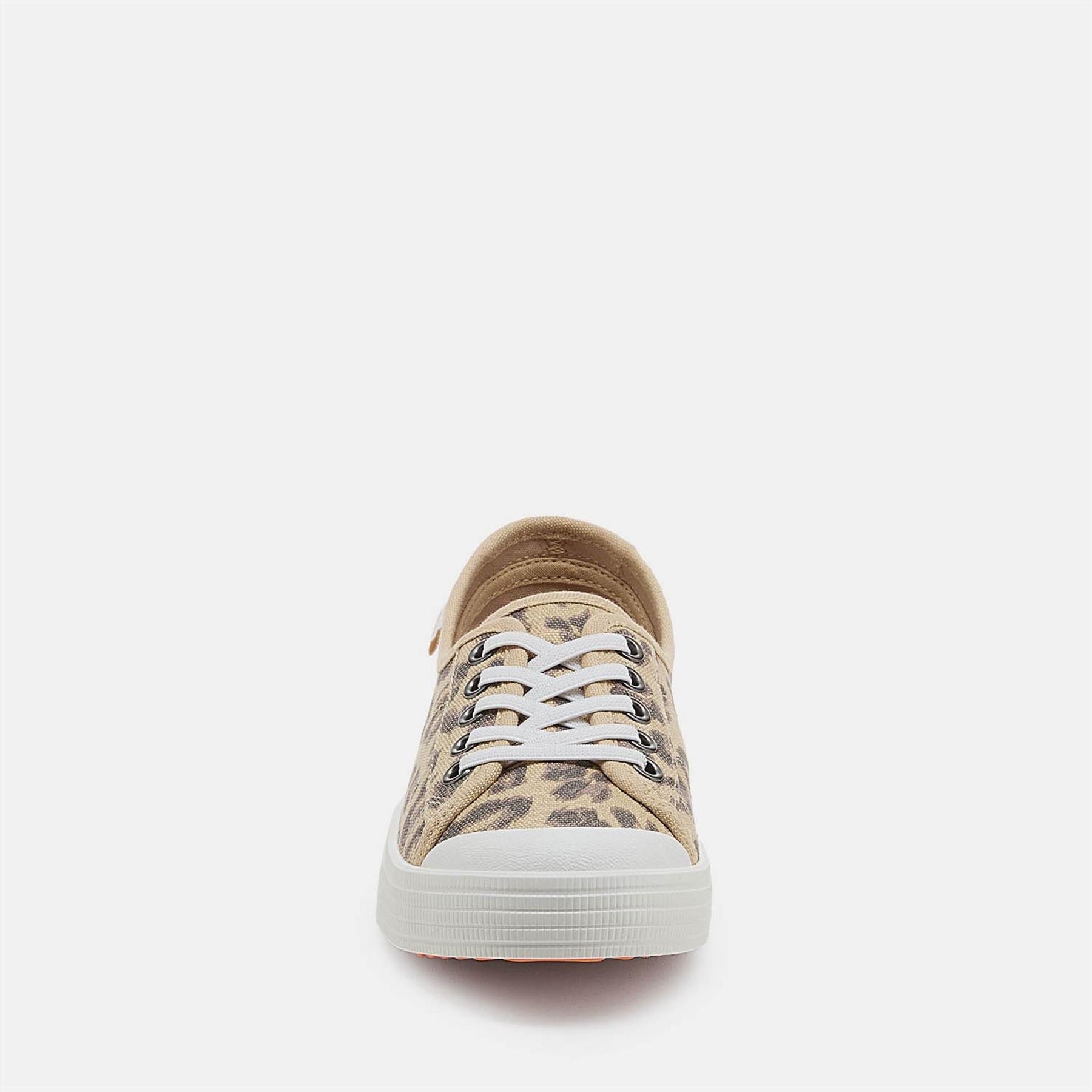 Rocket Dog Chow Chow Sum Ld99 Leopard Lace Up Canvas Low Top Sneakers