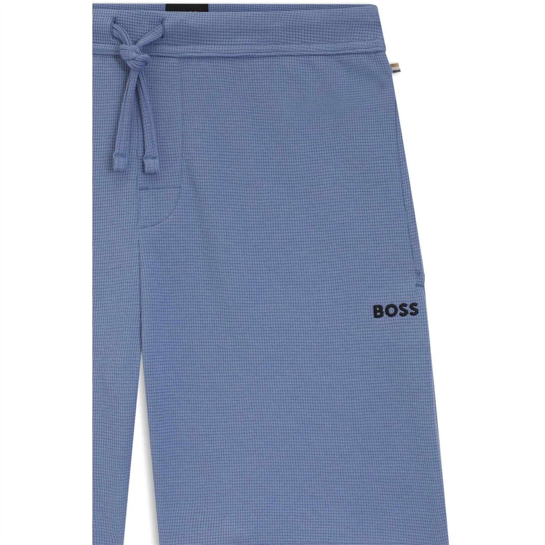 Boss Embroidered Waffle Pyjama Shorts