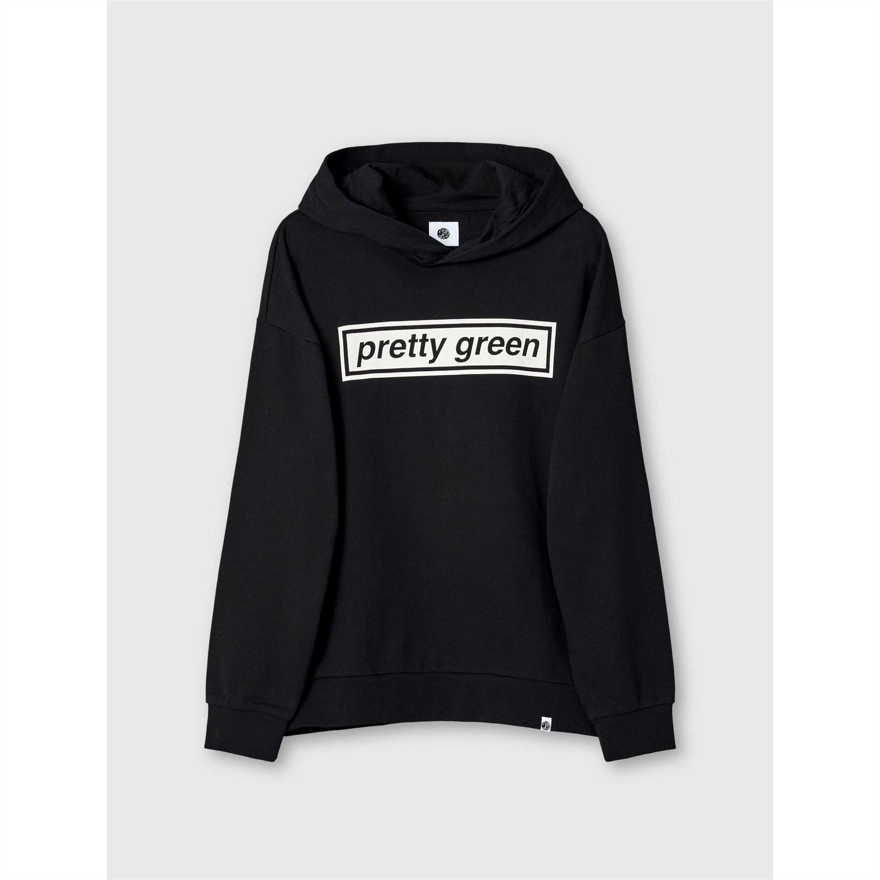 Pretty Green Box Print Regular Fit Hooded Sweatshirt
