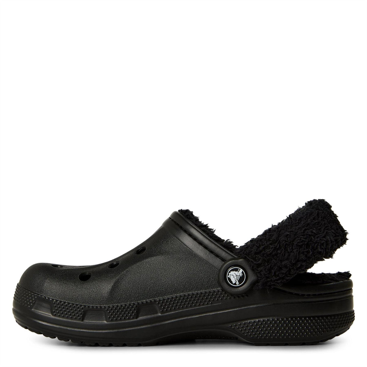 Crocs Baya Lined Fuzz Strap Mule Slippers