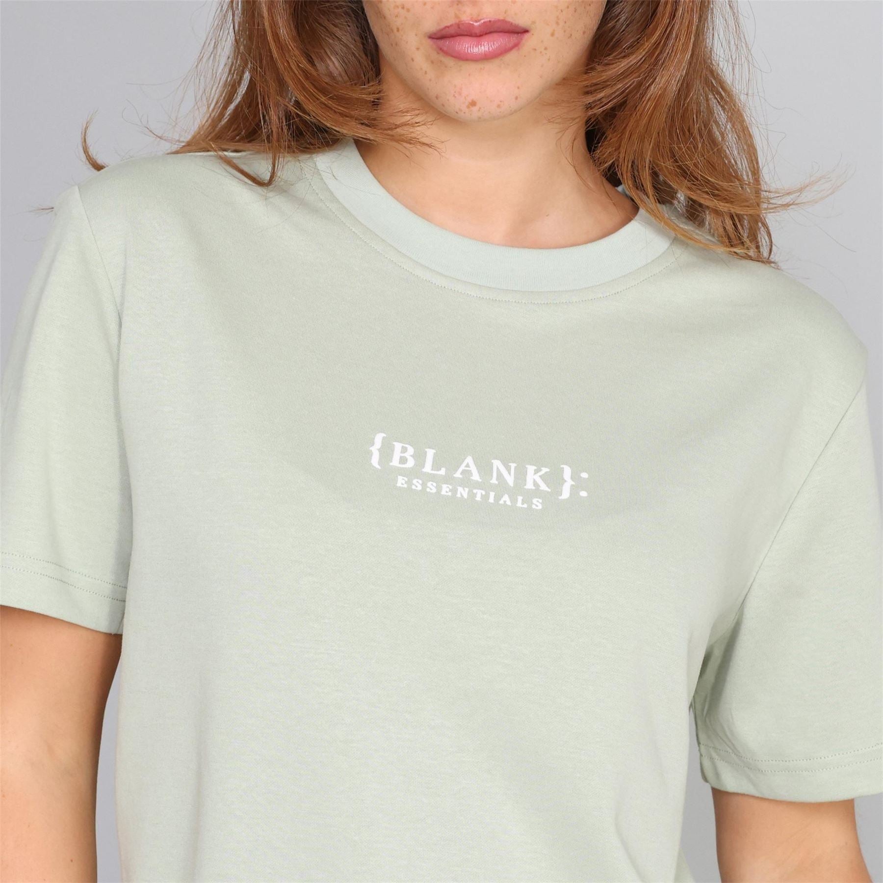 Blank Essentials Embroidered Text Graphic Crew Neck Short Sleeve Boyfriend T-Shirt