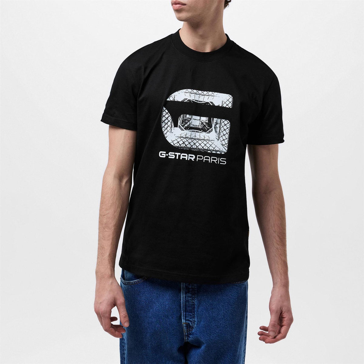 G Star Paris Lettering Regular Fit T-Shirt