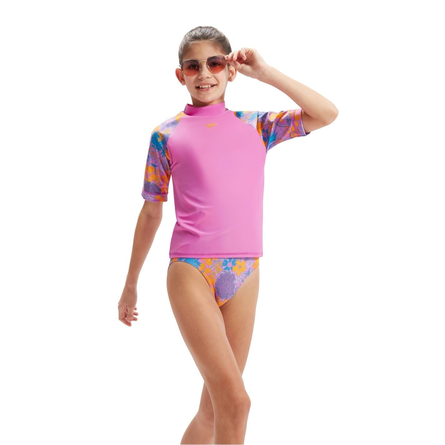 Speedo Short Sleeve Rash Vest Juniors