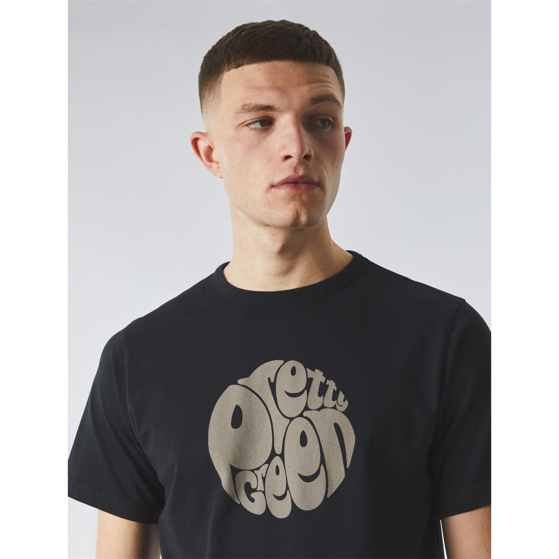 Pretty Green Logo Print Crew Neck Short Sleeve T-Shirt
