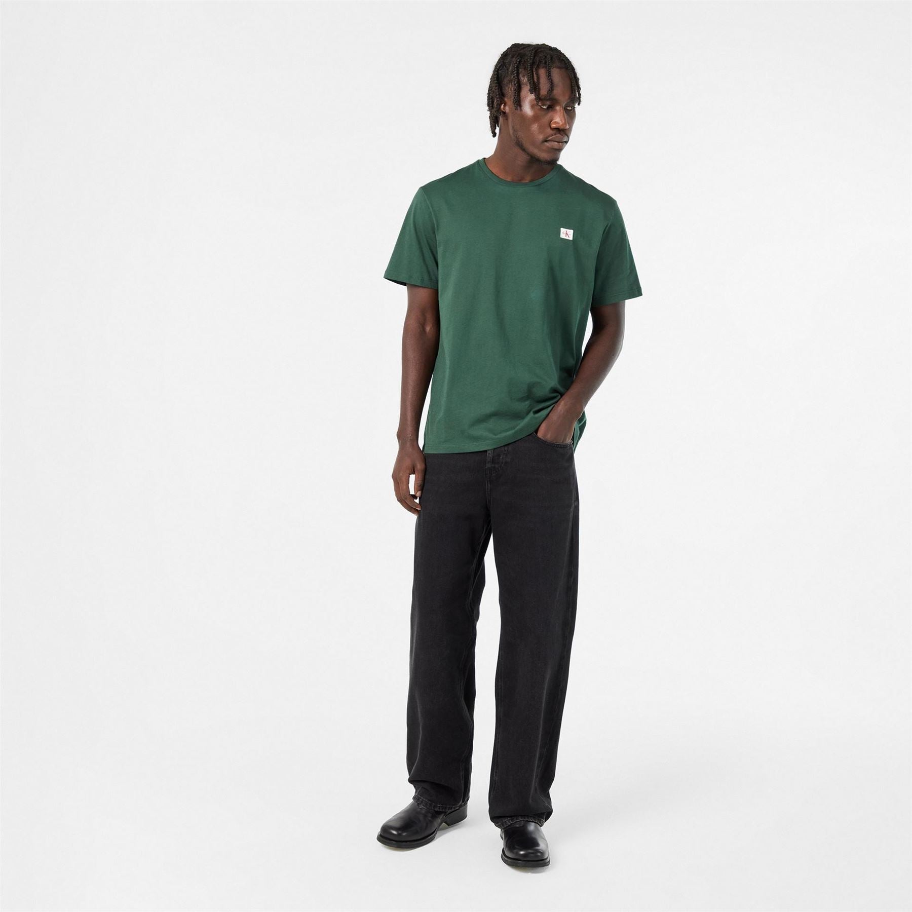 Calvin Klein Jeans Box Crew Neck Short Sleeve T-Shirt