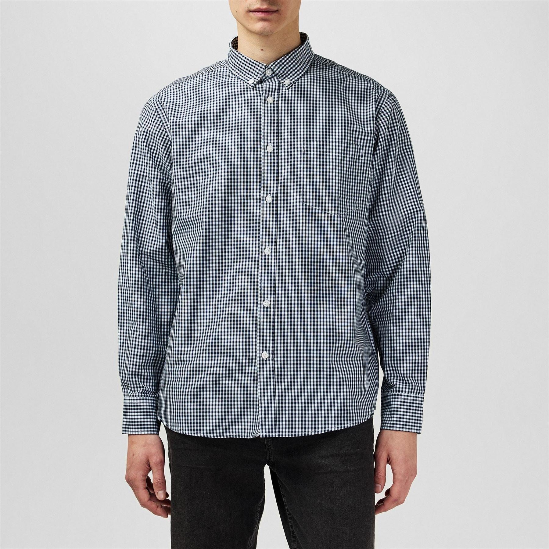 Fabric Mens Classic Poplin Long Sleeve Shirt