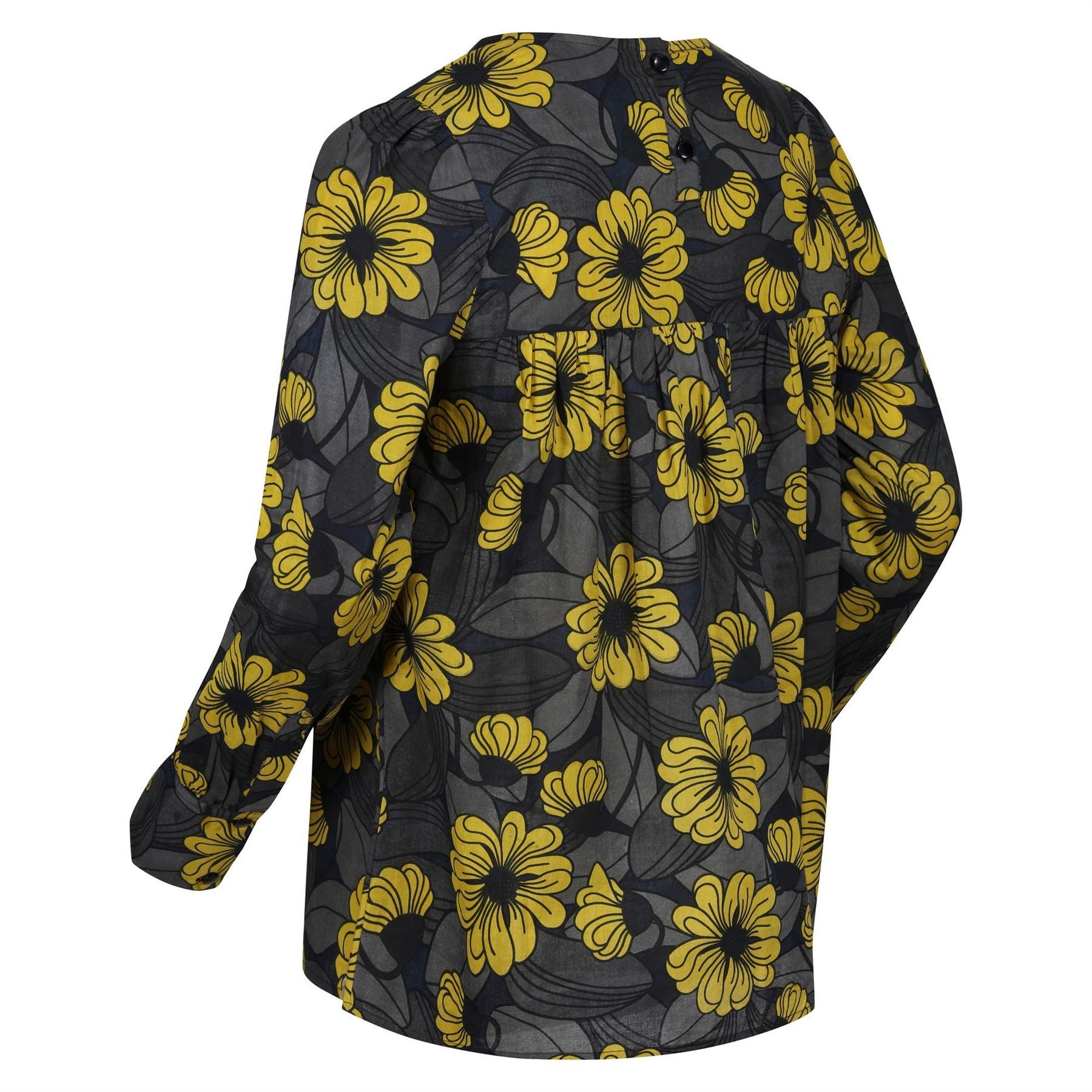 Regatta Orla Relaxed Fit Keyhole Neck Balloon Sleeve Blouse