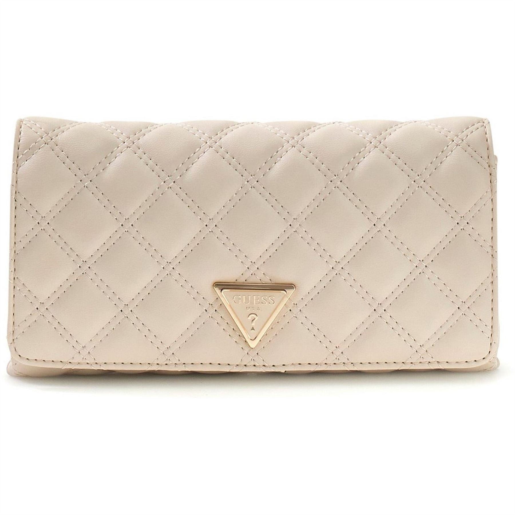 Guess Rectangle Shaped Wallet on Chain with Gold Tone Hardware