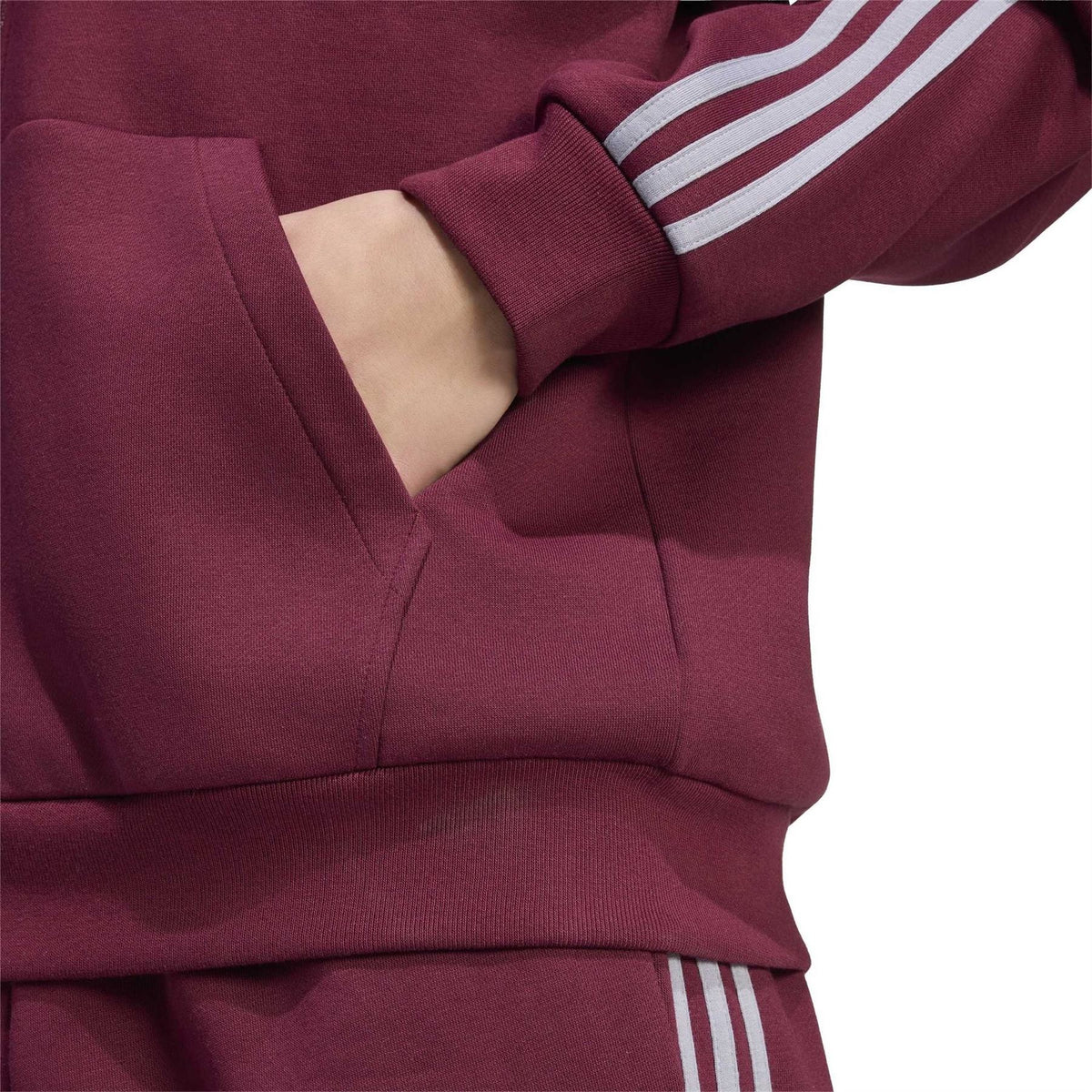 adidas Mens Essentials Fleece 3 Stripes Full Zip Hoodie