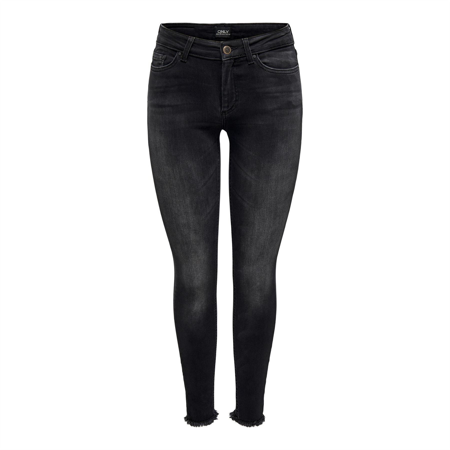 Only Raw Hem Skinny Jeans