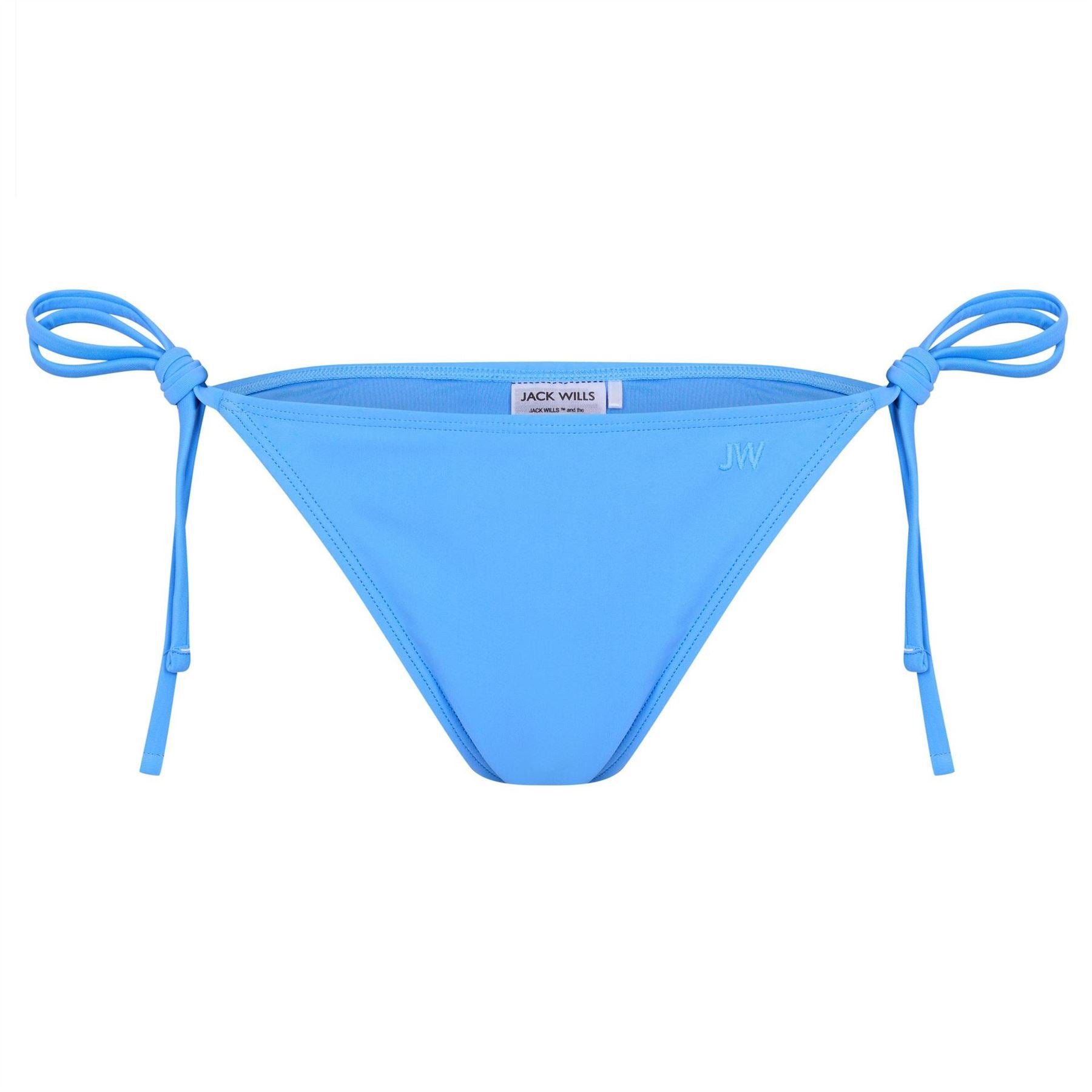 Jack Wills Embroidered Tie Side Bikini Bottoms