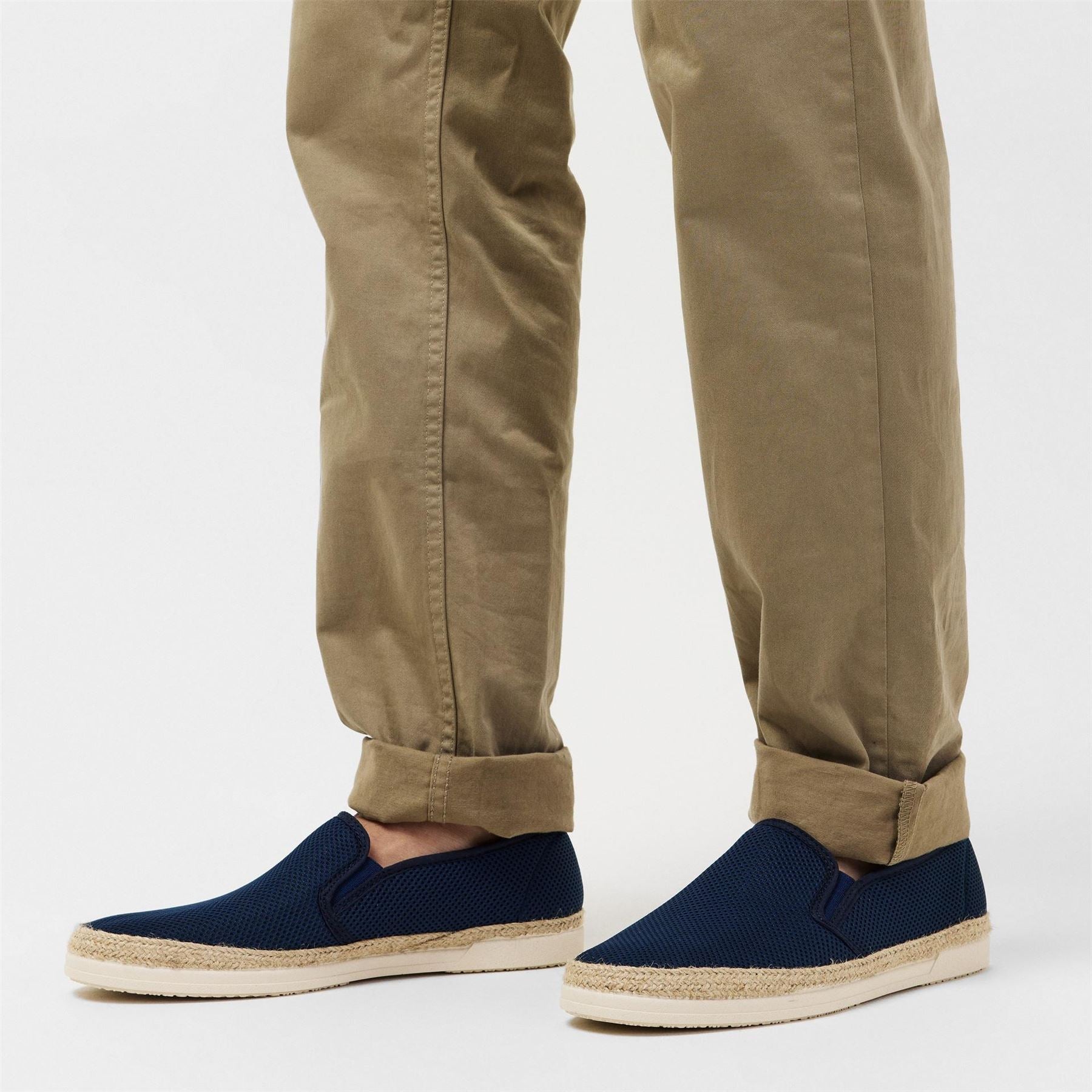 Dune London Textured Round Toe Espadrilles