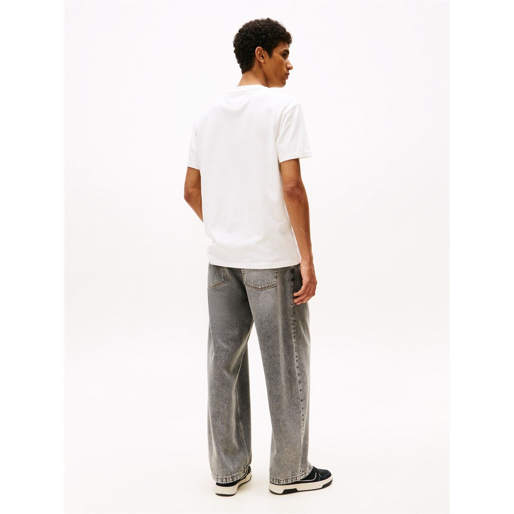Tommy Jeans Flag Graphic Crew Neck Short Sleeve T-Shirt
