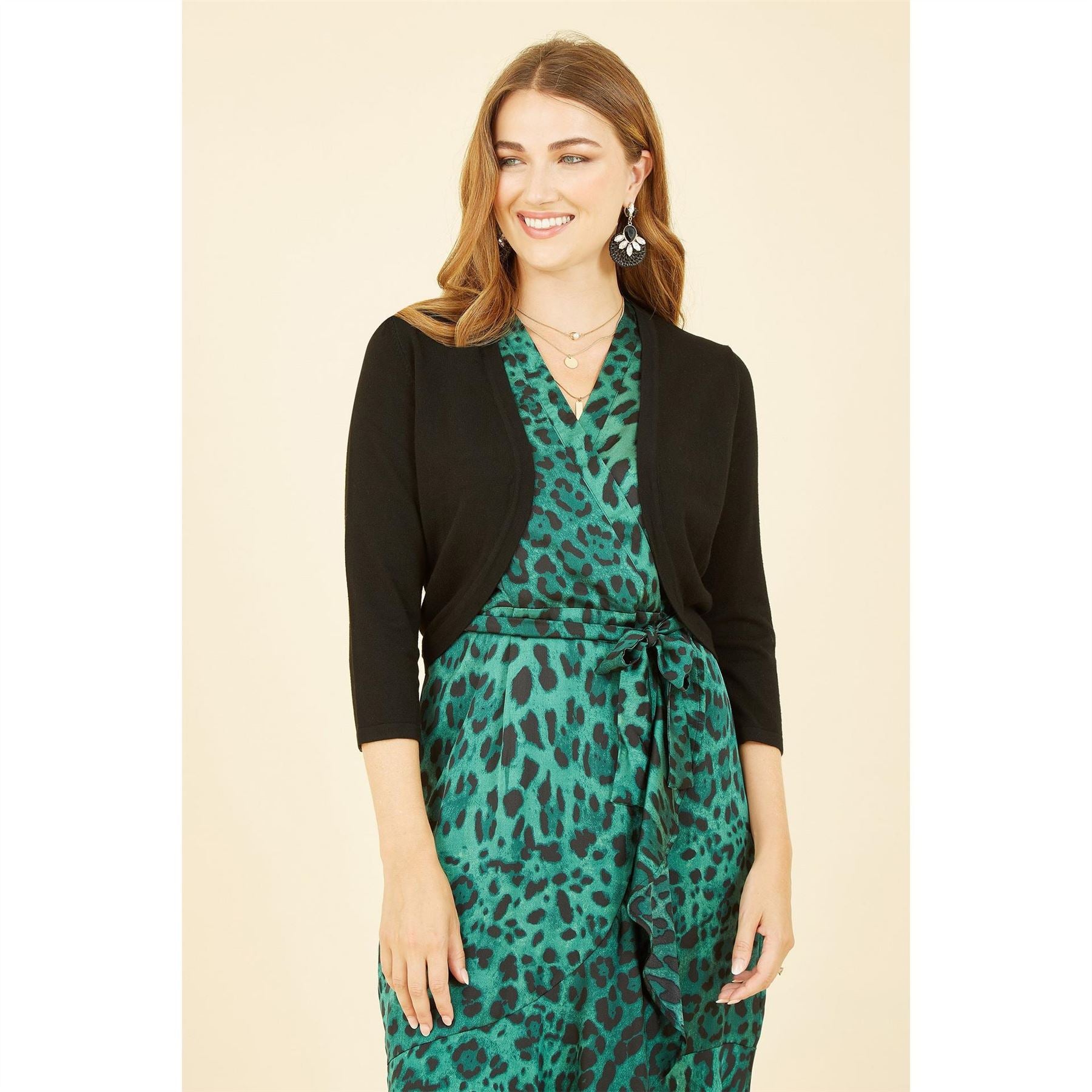Yumi Knitted Curve Bolero