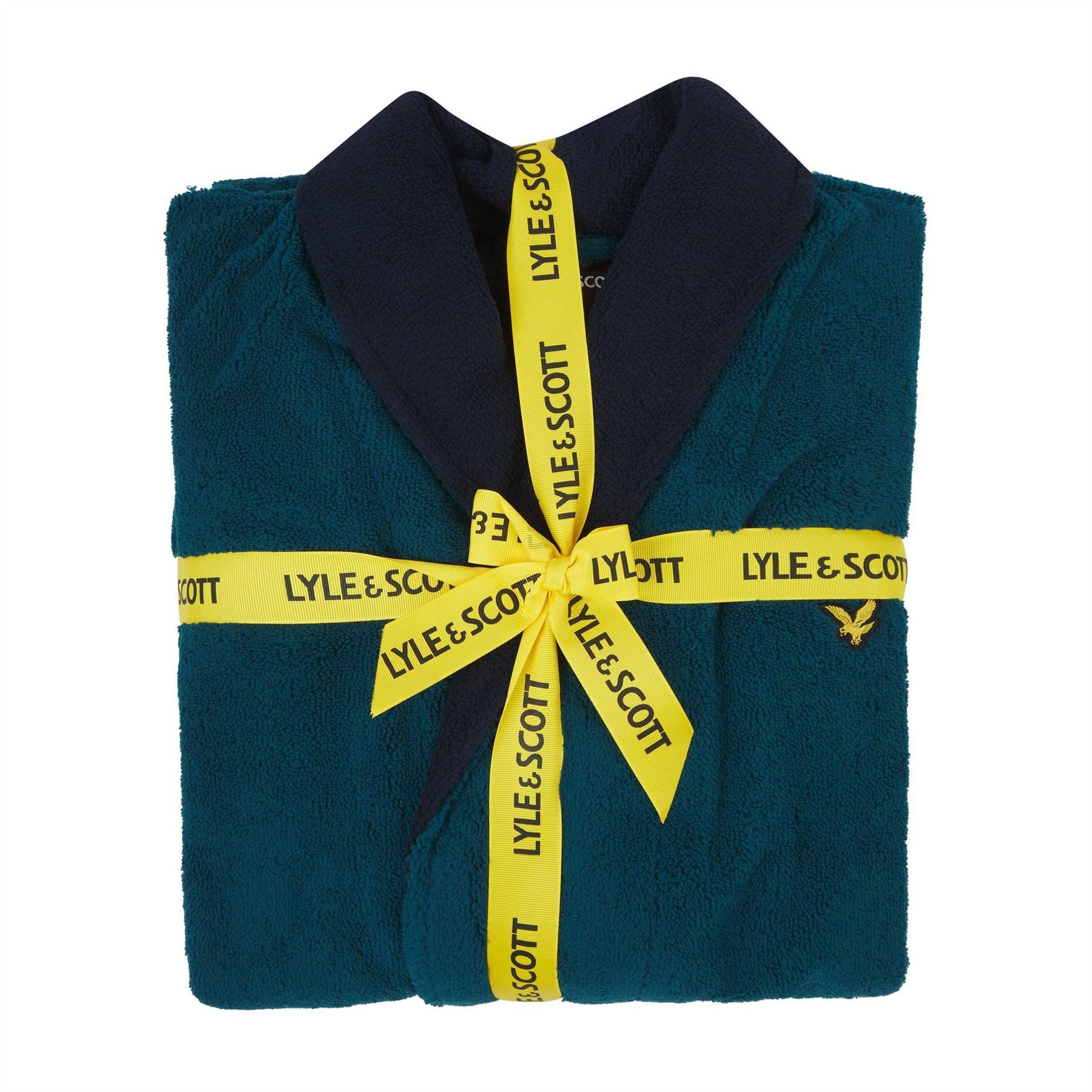 Lyle and Scott Contrast Trim Absorbent Towel Dressing Gown