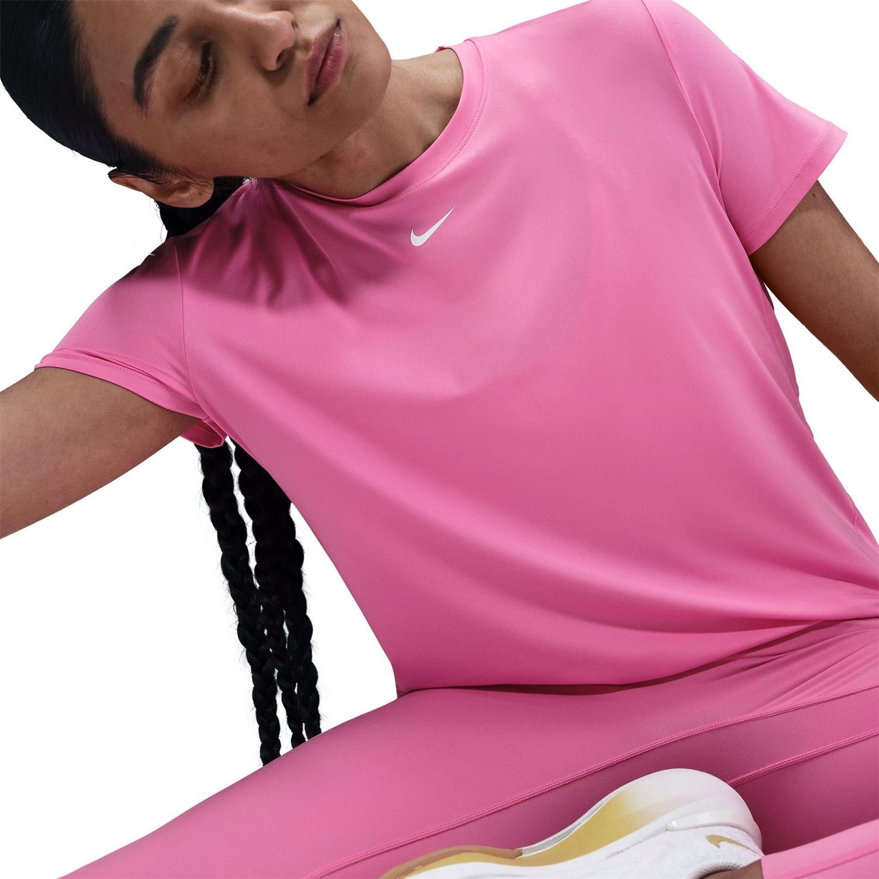 Nike Womens Dri Fit One Standard Fit Short Sleeve Top