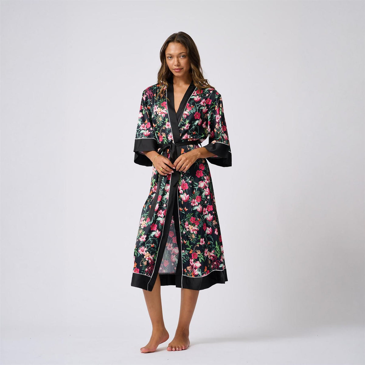 Ted Baker Satin Kimono Dressing Gown