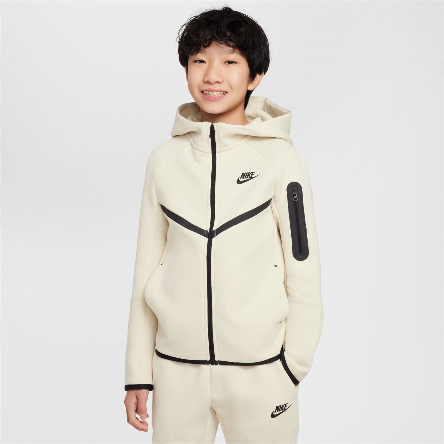 Nike Sportswear Tech Fleece Big Kids  Full Zip Hoodie