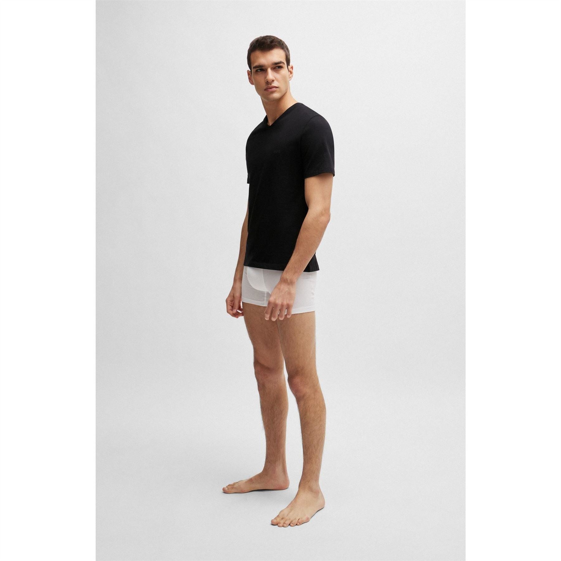 Boss V Neck 3 Pack T-Shirts, Soft Breathable Fabric