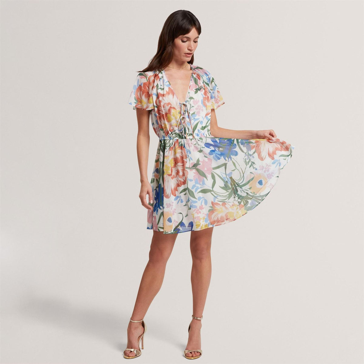 Ted Baker Baker Print Midi Dress