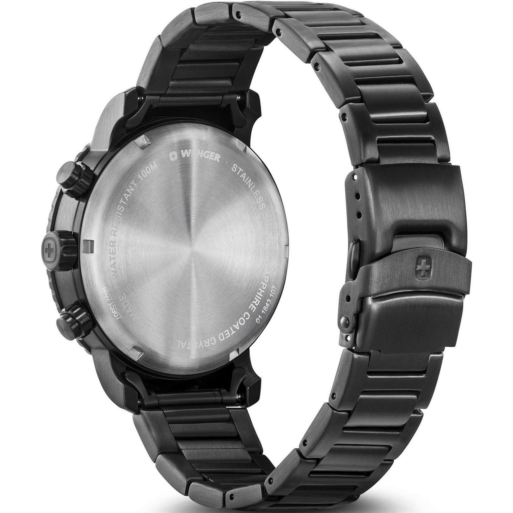 Wenger Black Night Chrono Plated Stainless ST-Shirtl Watch