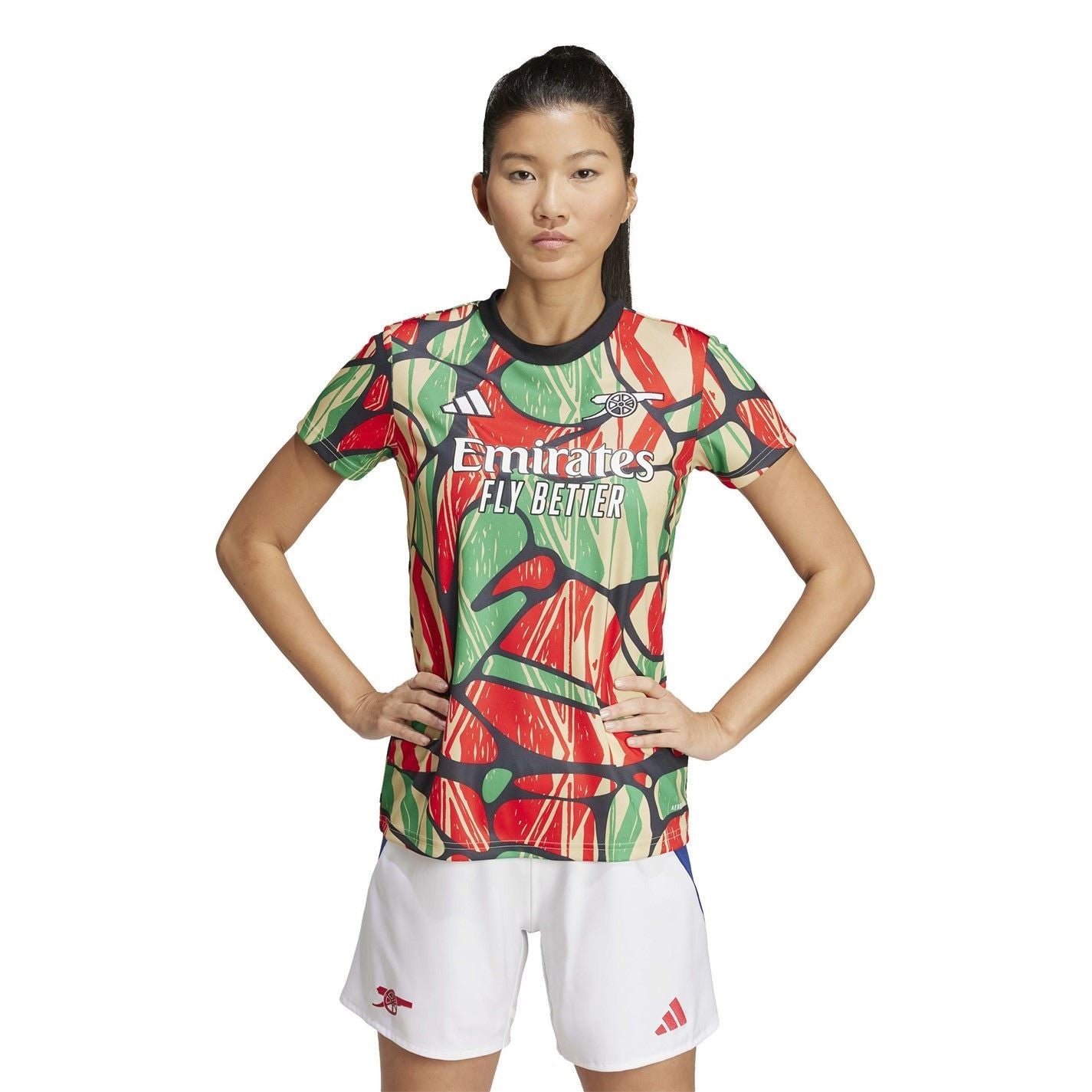 adidas Womens Arsenal Away Pre Match Shirt 2024 2025