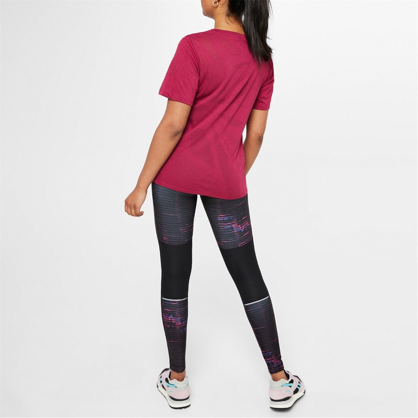 Reebok Womens Running Lux Bold Leggings Legging
