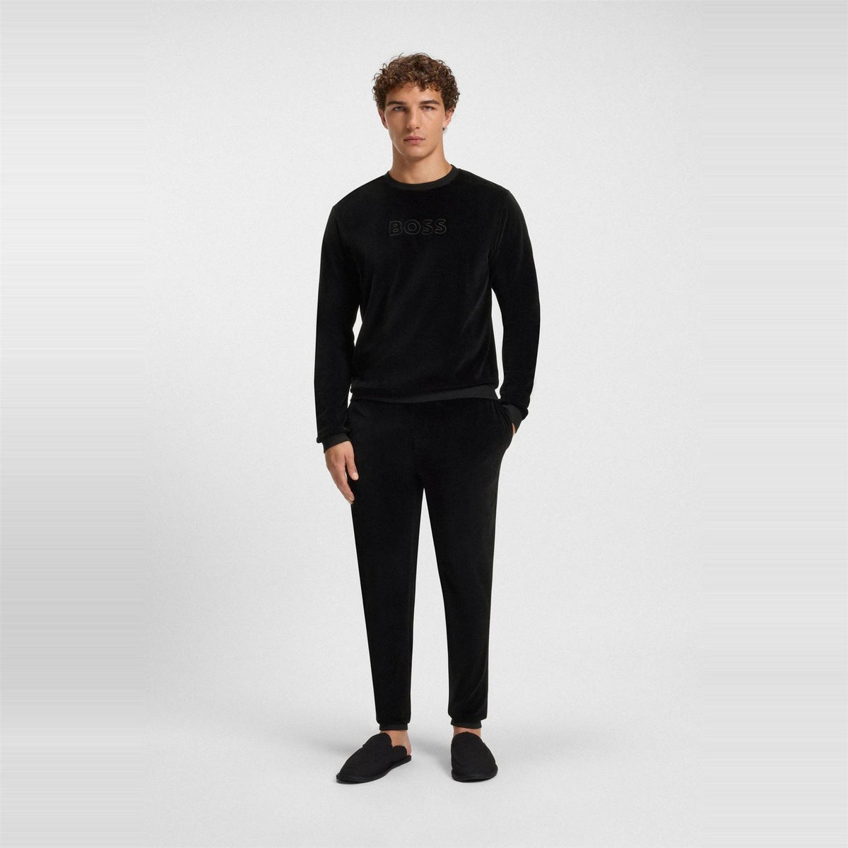Boss Velour Sweatshirt 10275198 01