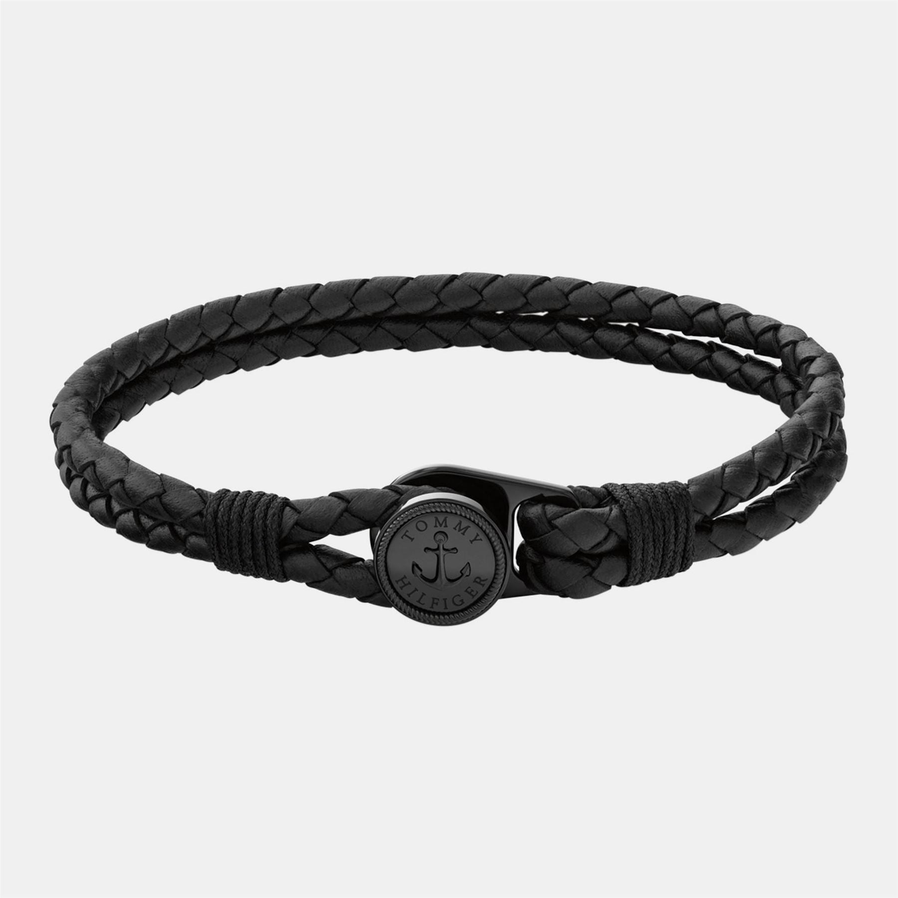 Tommy Hilfiger Hilfiger Men’s Nautical Leather Bracelet