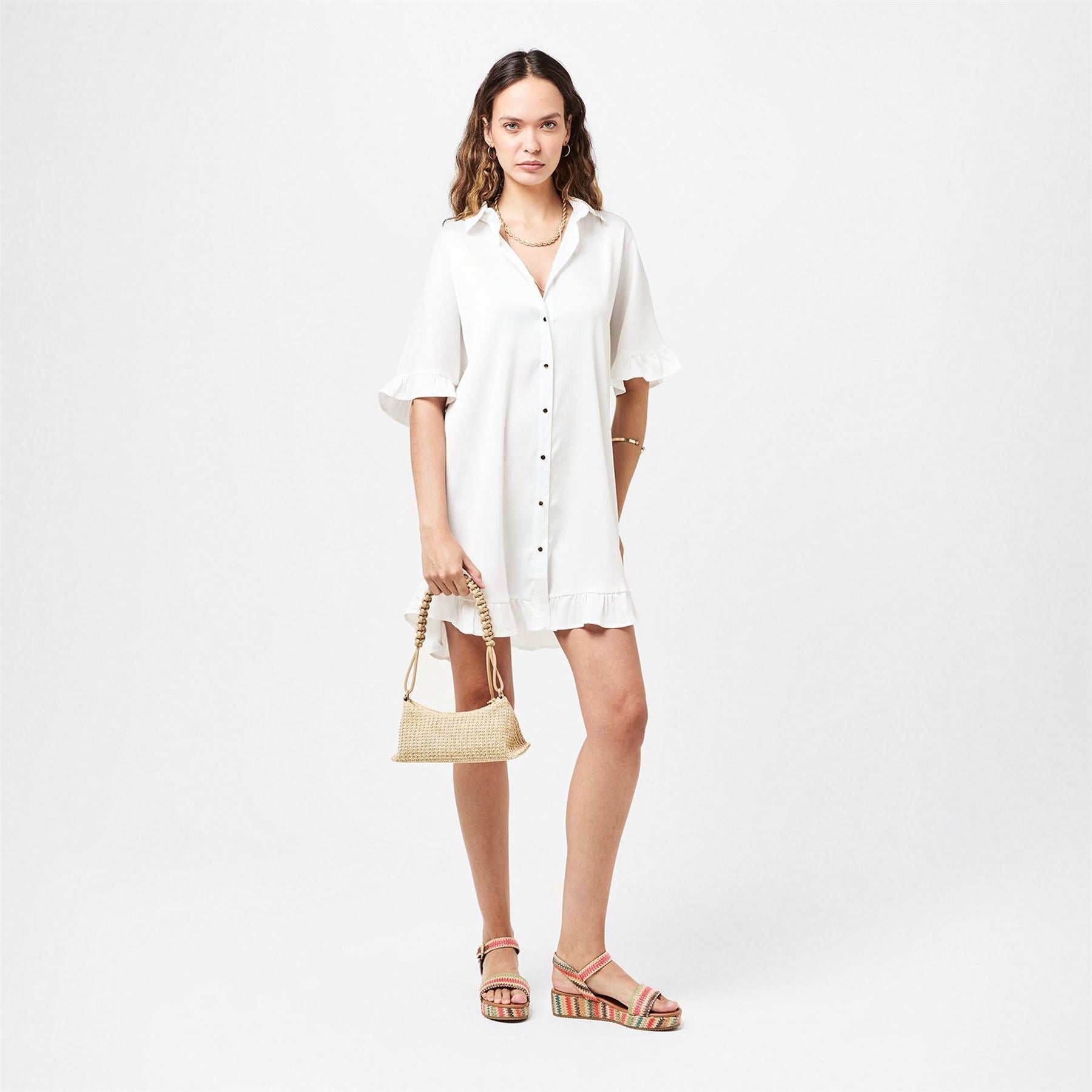Dune London Chevron Open Toe Flatform Sandals