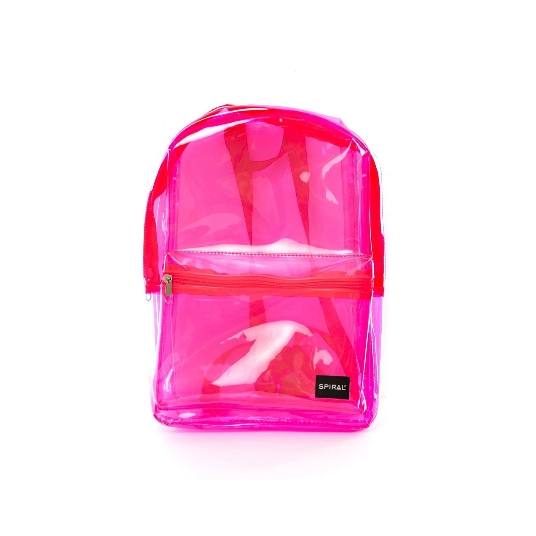 Spiral Mini Rectangle Shape Backpack with Logo Patch
