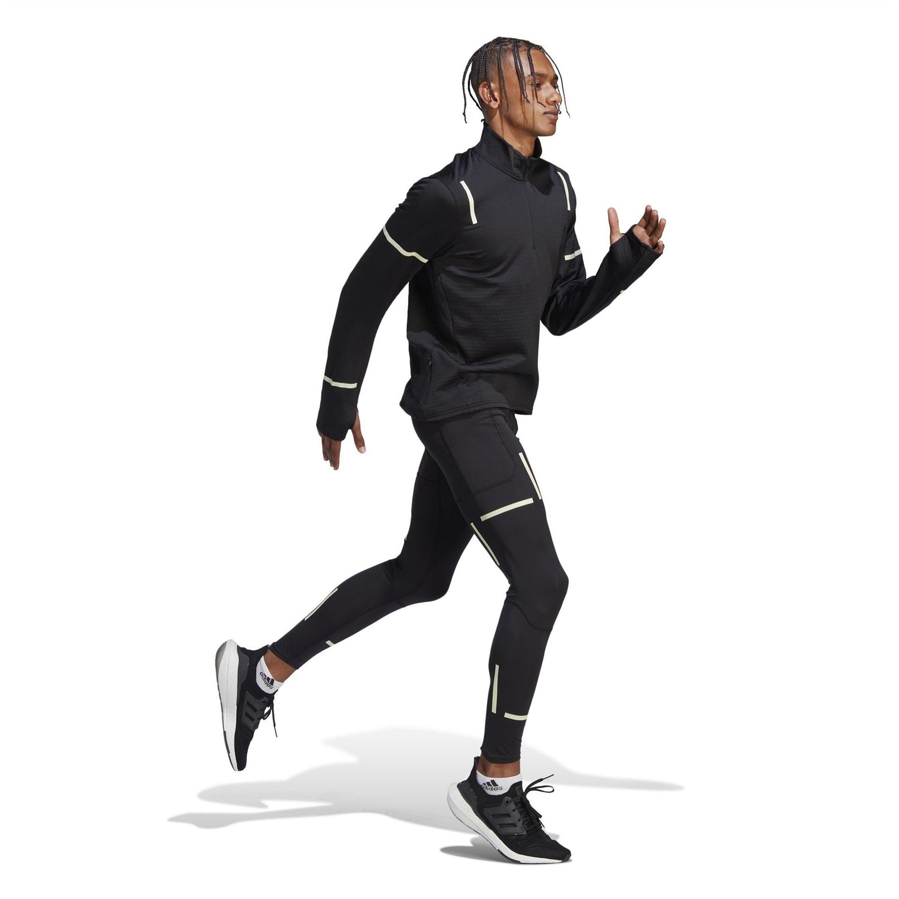 adidas Compression Fit Running Athletic Pants